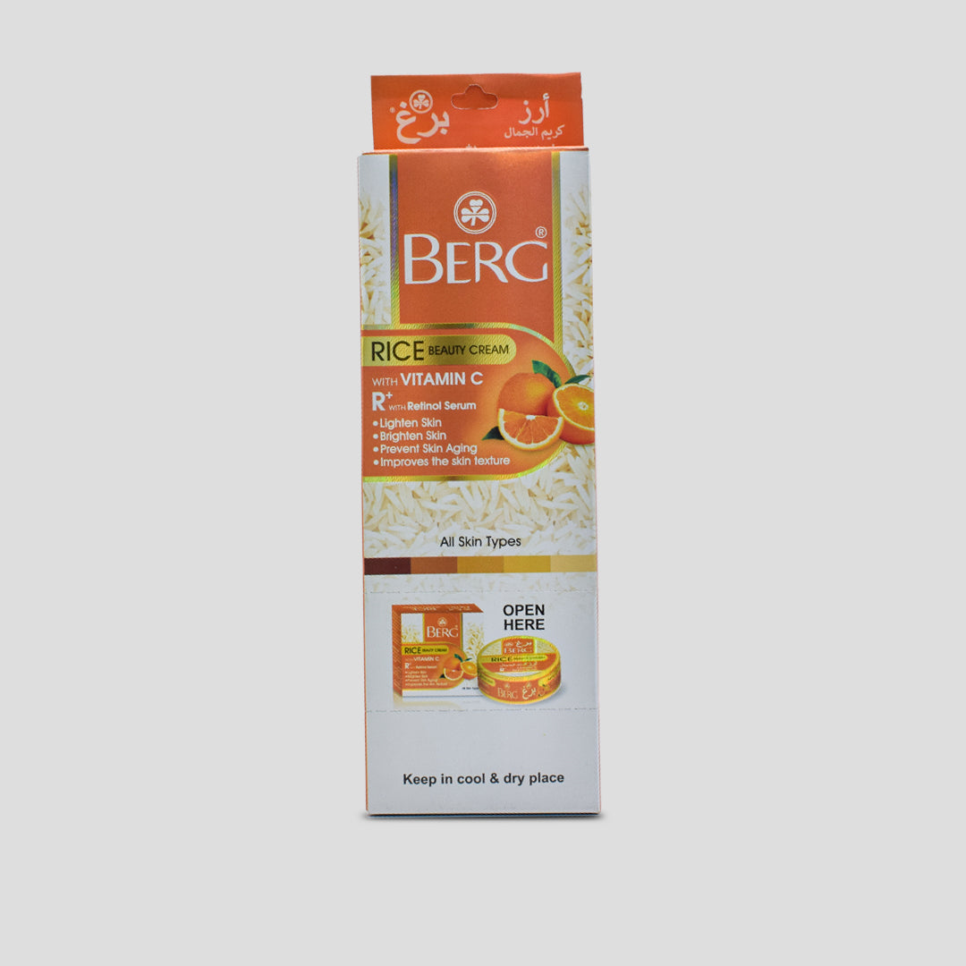 BERG Rice Beauty Cream – Vitamin C (With Retinol Serum)