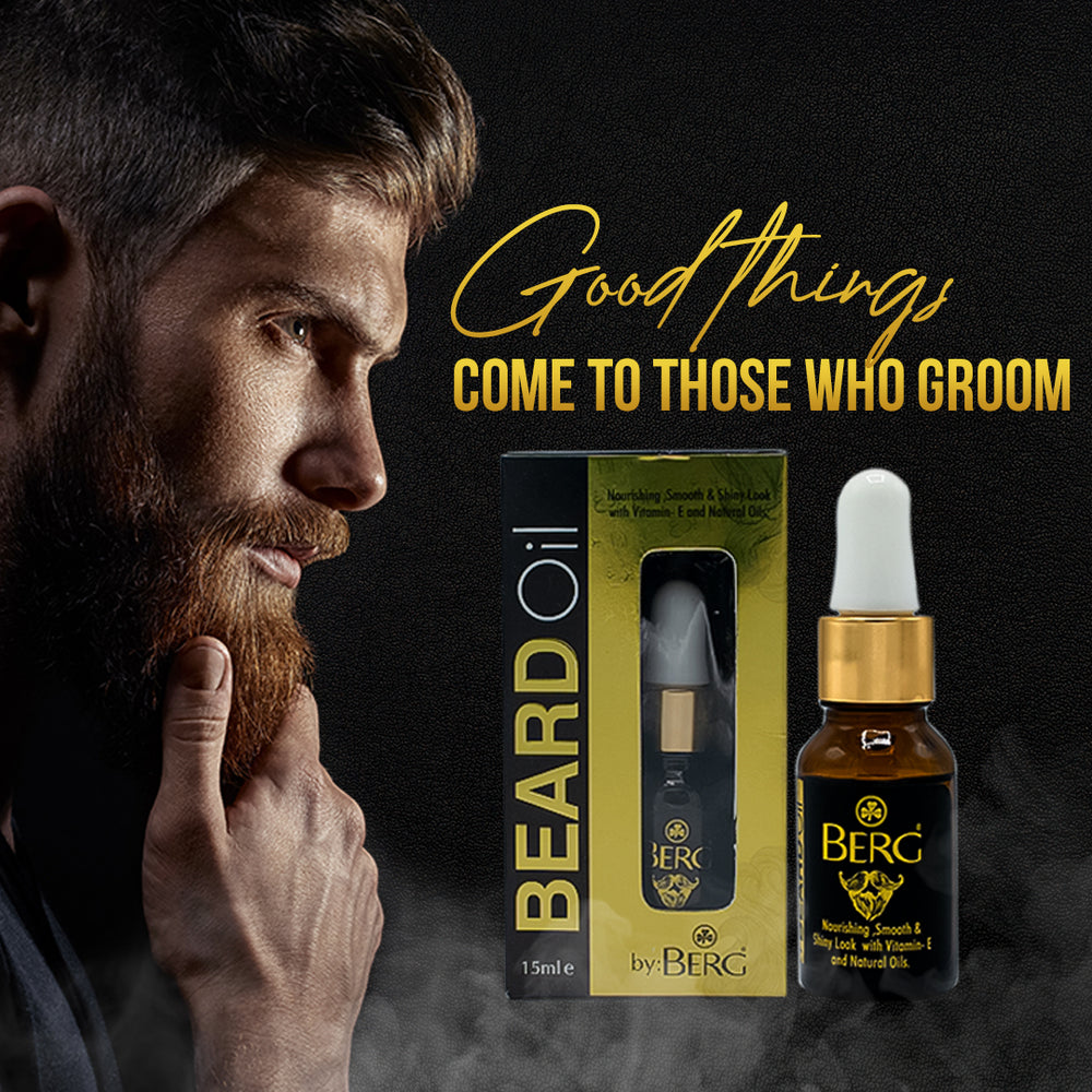 BERG Beard Oil – Vitamin E & Natural Oils