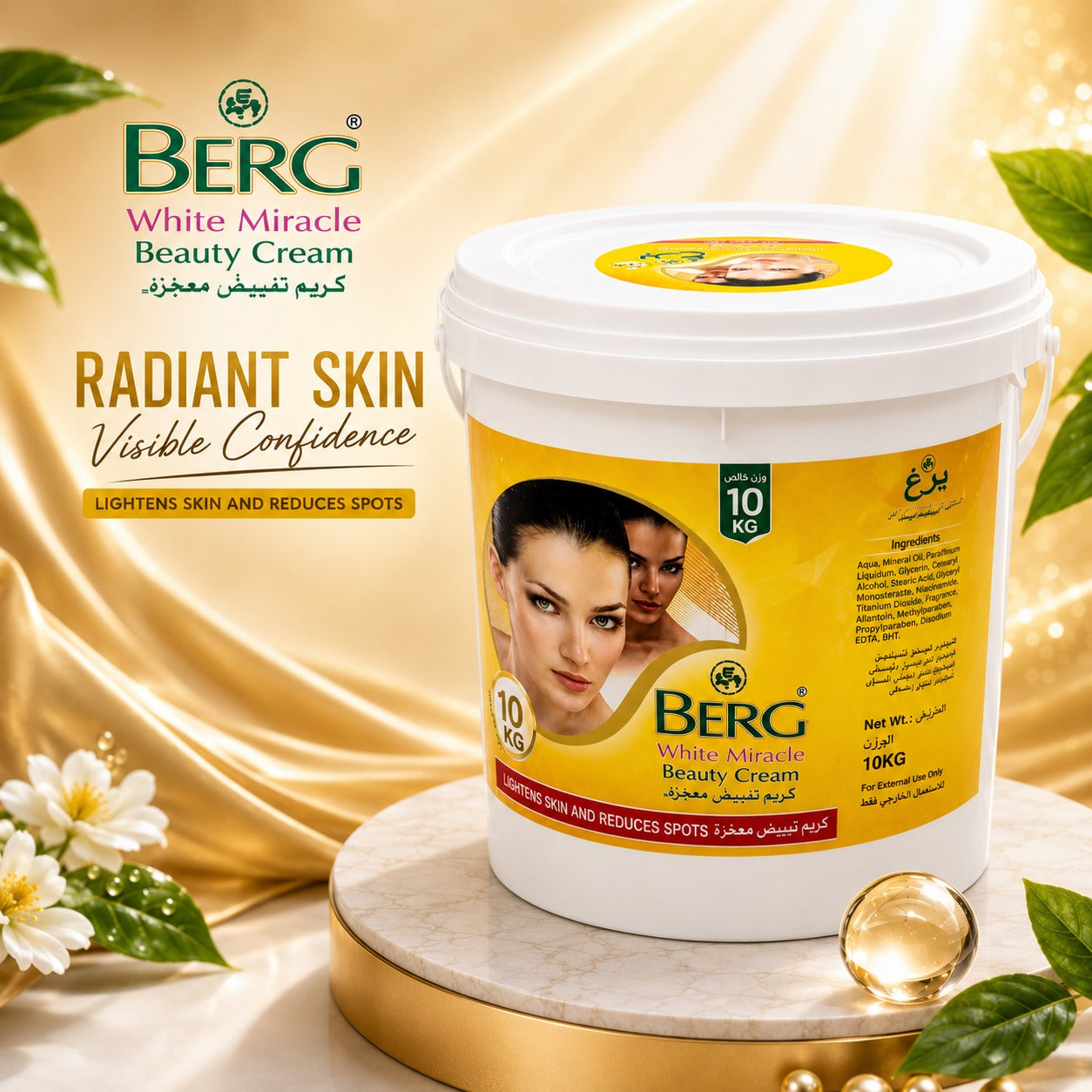BERG White Miracle Beauty Cream – Radiant Skin & Spot Reduction (10kg)
